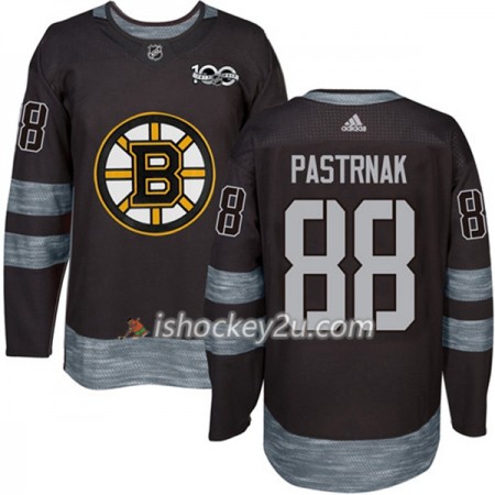 Mænd NHL Boston Bruins Trøje David Pastrnak 88 1917-2017 100th Anniversary Adidas Sort Authentic